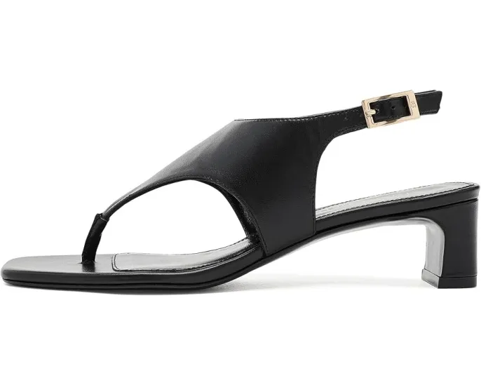 Сандалии Stuart Weitzman Baby Babette Thong на каблуке черные