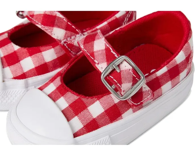 Converse туфли Mary Jane Chuck Taylor All Star Dainty в клетку для малышей