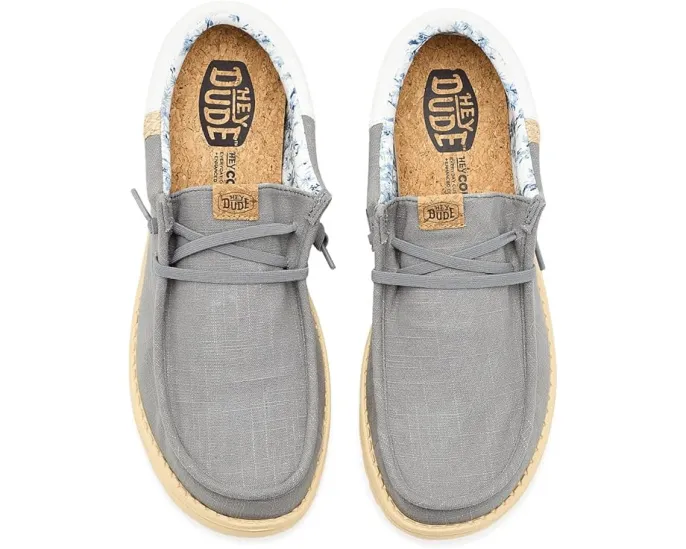 Кроссовки Hey Dude Wally Funk Summer Stitch с хлопковым верхом