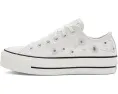 Кеды Chuck Taylor All Star Lift Platform Sequin Flowers низкие Converse с пайетками и цветами