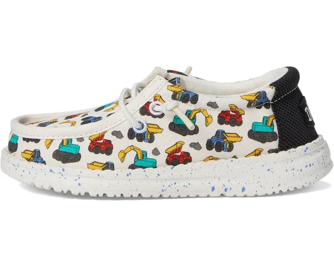 Детские кеды Hey Dude Wally Trucks для малышей с память формы и верхом из хлопка