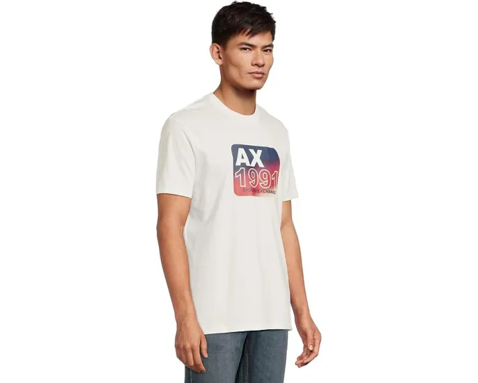 Футболка Armani Exchange 1991 с пузырьковым принтом