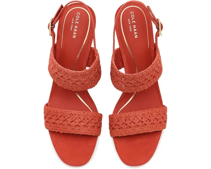 Босоножки Cole Haan Harlan с двумя полосками из ткани и кожи
