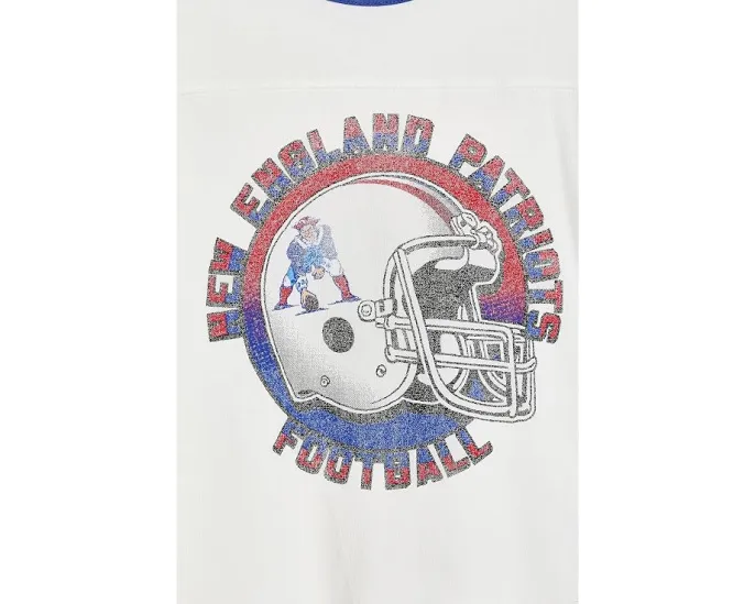 Футболка рэнглер с полосками на кокетке NFL New England Patriots для детей