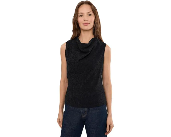 Топ Vince Shadow Grid с капюшоном и фактурной вязкой