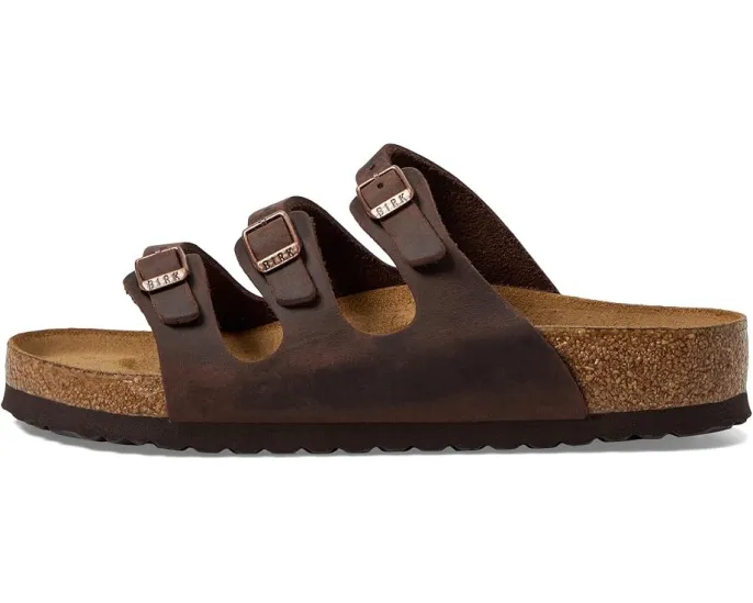 Биркенштоки Florida на пробковой стельке Soft Footbed из промасленной кожи