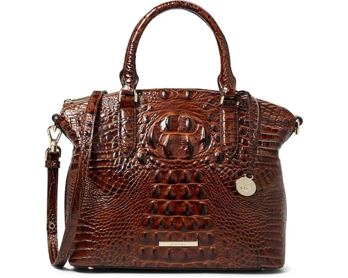Сумка Brahmin Duxbury Satchel из текстурированной кожи с регулируемым ремнем