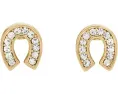 Серьги-гвоздики You're A Gem Pave Horseshoe с кубическим цирконием от Kate Spade New York