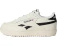 Reebok Lifestyle Club C Double женские кеды с кожаным верхом и массивной резиновой подошвой