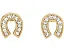 Серьги-гвоздики You're A Gem Pave Horseshoe с кубическим цирконием от Kate Spade New York