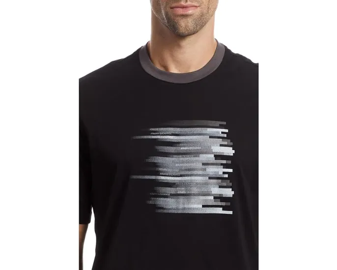 Хлопковая футболка Armani Exchange с граффити