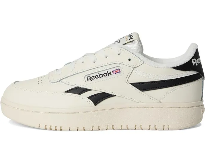 Reebok Lifestyle Club C Double женские кеды с кожаным верхом и массивной резиновой подошвой