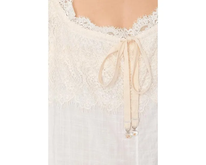 Ромпер Wish Me Luck Romper Free People из сатина с кружевом