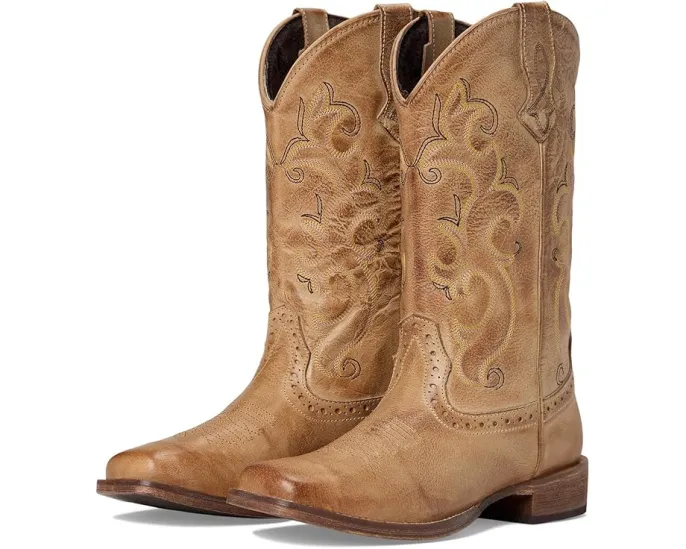 Ковбойские сапоги Roper Classic Cowgirl из мягкой кожи с широким квадратным носком