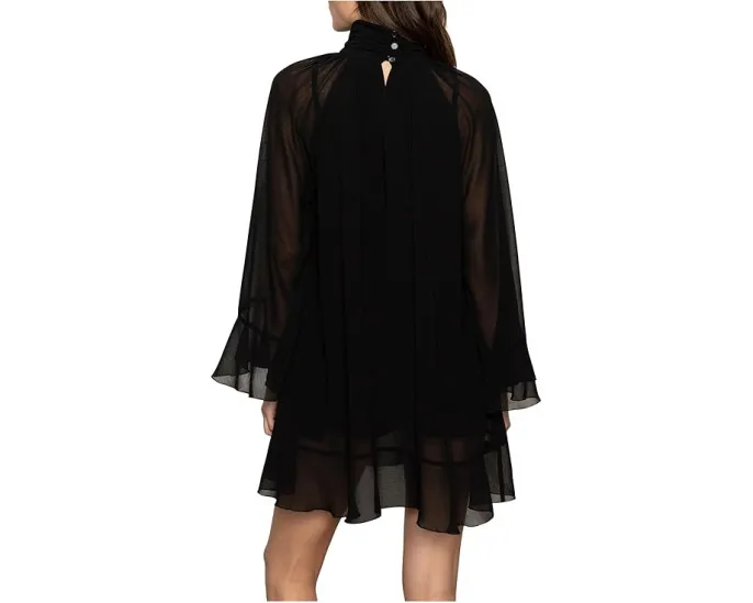 Мини-платье Sanctuary The Soulmate Mini Dress с длинным рукавом и стойкой