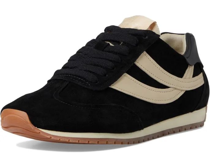 Кроссовки Vince Oasis Runner-W на шнуровке из мягкой кожи с контрастными деталями