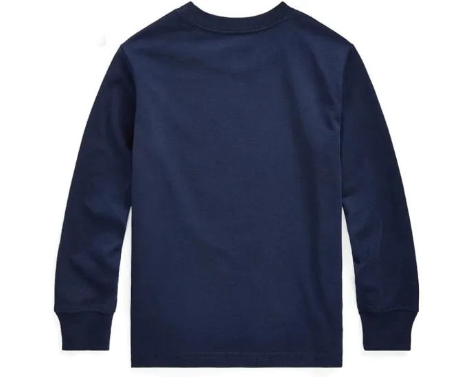 Футболка Polo Ralph Lauren с длинным рукавом из хлопка для младших детей