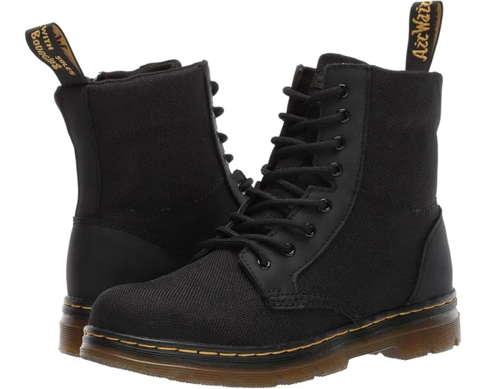 Детские ботинки Dr. Martens Combs Y с восемью люверсами и боковой молнией