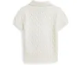 Детский свитер поло Polo Ralph Lauren Kids с жаккардовым узором и короткими рукавами