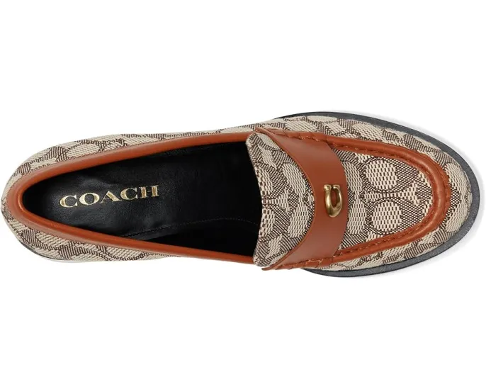 COACH Лоферы Natalie из текстильного жаккарда с квадратным каблуком