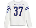 Футболка NFL Los Angeles Rams с полосатым воротом (Little Kid/Big Kid)