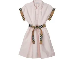 Платье Juliet в клетку для детей с короткими рукавами Burberry Kids