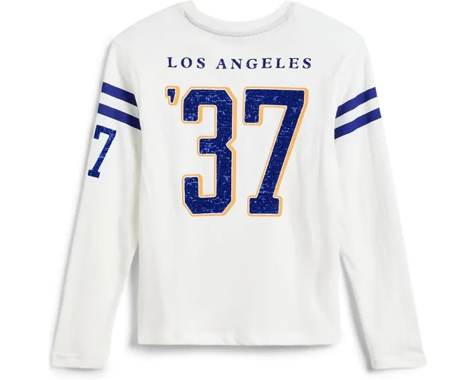 Футболка NFL Los Angeles Rams с полосатым воротом (Little Kid/Big Kid)