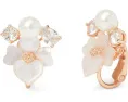 Серьги-клипсы Precious Pansy Cluster с кубическим цирконием