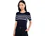 Petite Short Sleeve Crew Neck Sweater