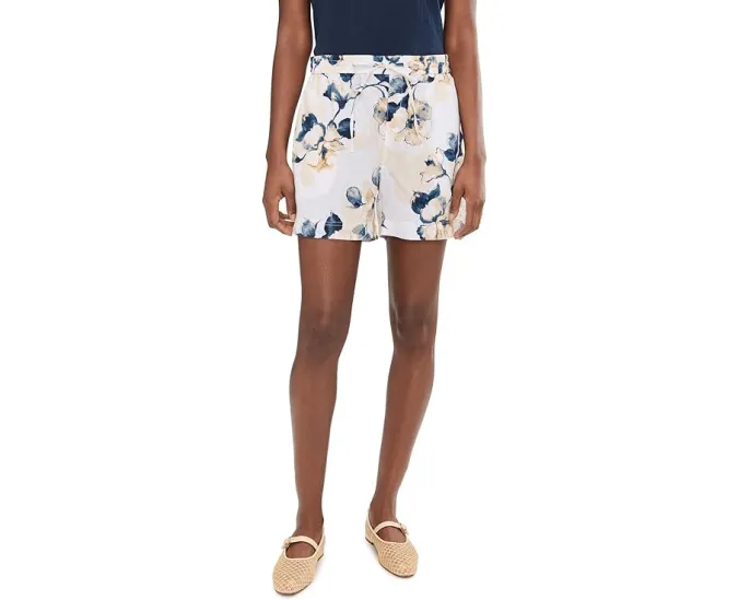 Шорты Tommy Bahama с цветочным принтом и эластичным поясом из льна