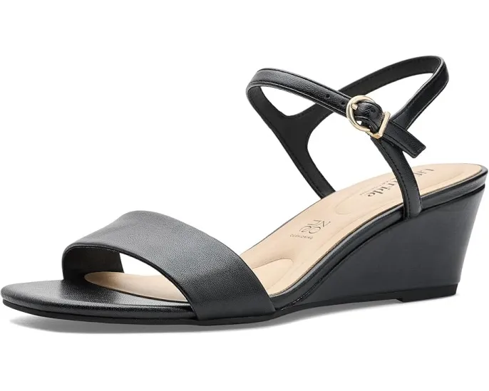 Сандалии LifeStride Sawyer Strappy с регулируемым ремешком на щиколотке и клиновидным каблуком