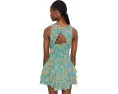 Мини-платье Free People Raven с принтом и рюшами