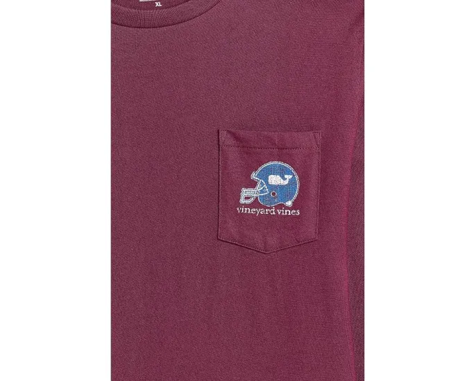 Детская футболка Vineyard Vines Sticker Football Helmet с длинным рукавом