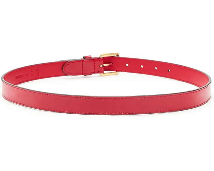 Узкий ремень Lauren Ralph Lauren Logo Keeper из лакированной кожи с гравировкой