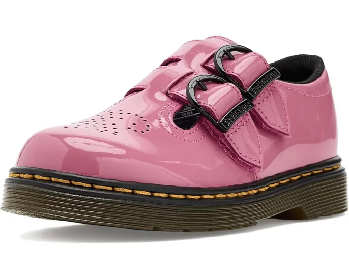 Туфли Mary Jane Dr. Martens 8065 J для детей с перфорацией и пряжками