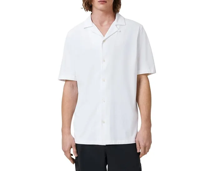 Рубашка AllSaints Hudson с коротким рукавом из органического хлопка