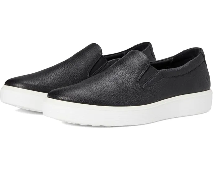 Кроссовки ECCO Soft 60 Slip-On с мягкой зернистой кожей