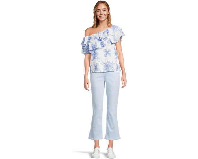 Топ Trixie с одним плечом и ярусными рюшами