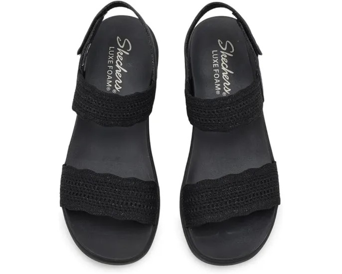 Сандалии SKECHERS Arya Favorite Finds с металлическим отливом и стелькой Luxe Foam