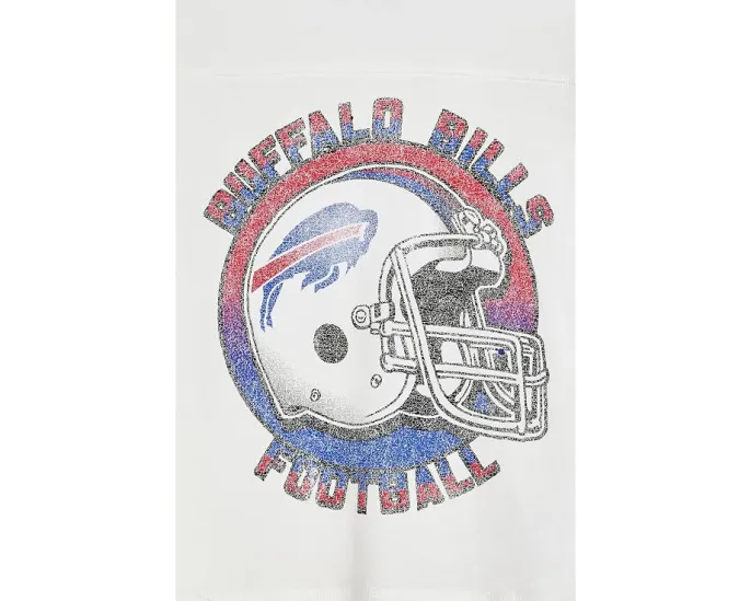 Футболка Junk Food Clothing NFL Buffalo Bills с полосатым кокеткой для детей