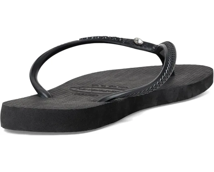 Шлепанцы Havaianas Slim Crystal SW II с кристаллом на ремешке