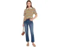 Поло KUT from the Kloth Livvy Stripe Knit с воротником