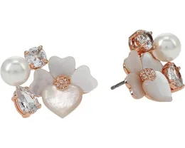 Серьги-гвоздики Kate Spade New York Precious Pansy Cluster с эмалью