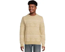 Классический свитер L.L.Bean из рагг-вул с круглой горловиной и узором Fair Isle