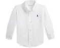 Детская рубашка Polo Ralph Lauren Kids из льна с вышитым пони