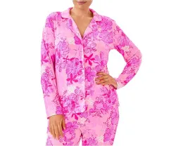 Lilly Pulitzer пижамная блуза с длинным рукавом и пуговицами