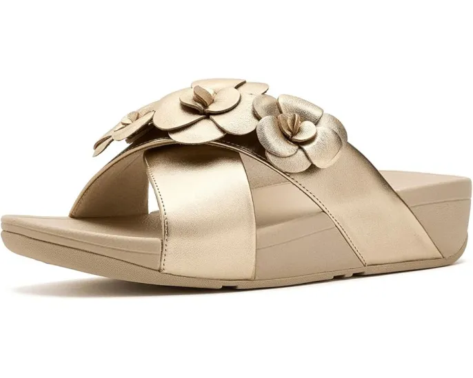 Сланцы FitFlop Lulu Flower Cross с цветочным перекрестным дизайном
