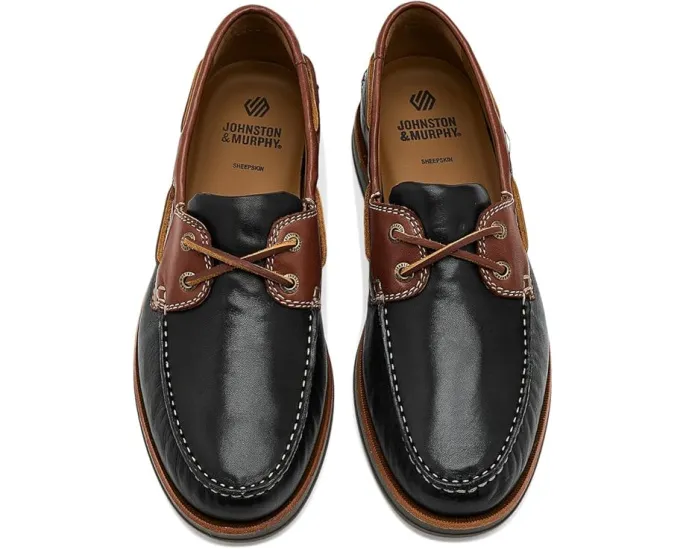 Мокасины Johnston & Murphy Monaco 2-eye Boat Shoes из гладкой кожи