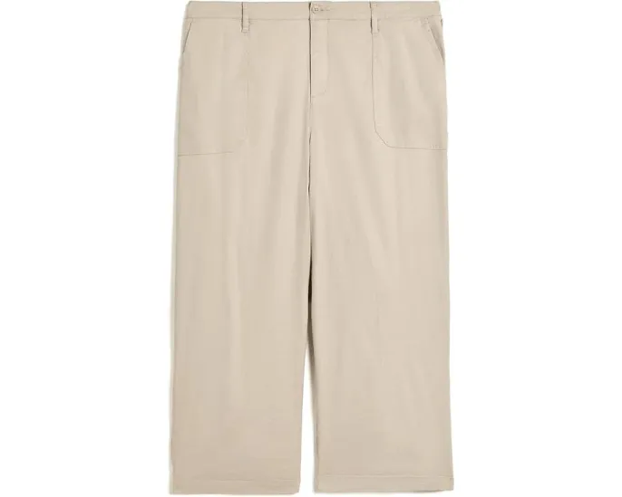 NYDJ Plus Wide Leg Cropped Cargo брюки карго укороченные