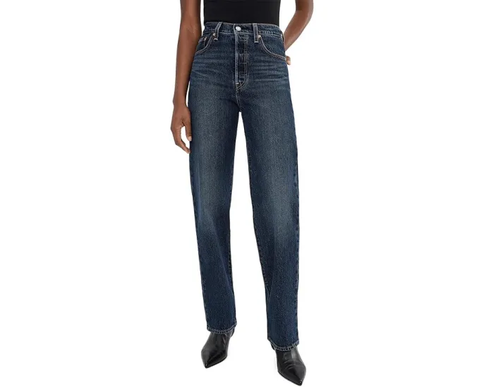 Джинсы Levi's® Premium Ribcage Full Length с максимально высокой посадкой и прямым кроем
